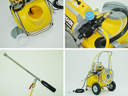 工進 モーターセット動噴 MS-252RT25【軽量6mmホース20m・25Lタンク