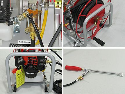 共立】【エンジン式】ポータブル動噴PHPE800R【iスタート】【セット