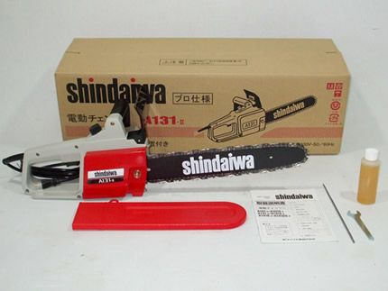 【中古】shindaiwa 電気チェーンソー A131-Ⅱ 新ダイワ】 A131-II-350 チェンソー チェーンソー【14インチ(35cm