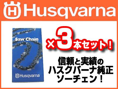 ハスクバーナ】 H00-60DL (25AP) ソーチェン 【10インチ】3本入