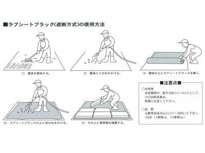 ユニチカ 育苗下敷用 不織布 ラブシート ブラック 270cm×100m 2本入