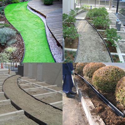 リサイクルエッジング Vタイプ プラエッジ100 （植栽帯/天然芝見切