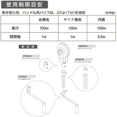 誠和 ハウス巻き上げ換気装置 「くるっ子100」 2個入 谷換気 高所