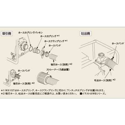 ホンダ エンジンポンプ WH20XT 灌漑 かん水 散水 水やり 給水 排水