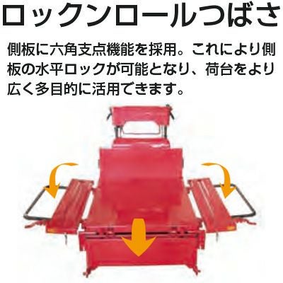 四国製作所X380クローラ運搬車手動ダンプ式海外向け 筑水キャニコム 立ち乗り クローラー運搬車 BH42FDS サイドフレーム