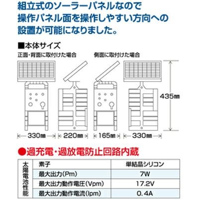 末松電子 電気柵 本体 クイック600 ソーラー Qik-600S | アグリズ
