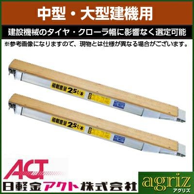 法人様限定・個人宅配送不可・代引不可】7t アルミブリッジ 2本 日軽