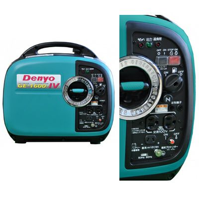 デンヨー GE-1600-IV インバーター発電機【野田愛宕店】【店頭取引限定】【中古】IT454GKFKPRP デンヨー インバーター発電機 GE-1600SS-IV 1600W 1.6kVA インバータ
