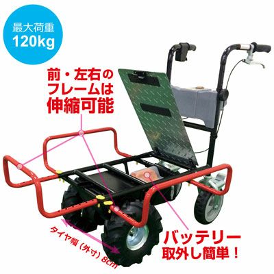 個人宅配送OK】 電動 運搬車 【和コーポレーション エネトラ4ミニ KT