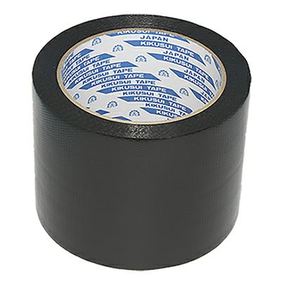 菊水テープ シートまもるテープ 黒 80mm X 20m 1巻 (防草シート用