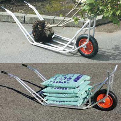 個人宅配送OK】植木運搬用 一輪車 ハラックス アルミ運搬車 CU-1-3