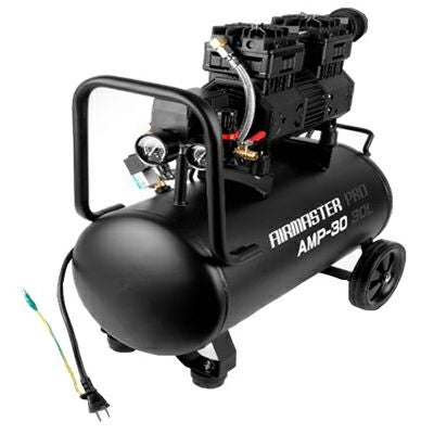 エアーコンプレッサー 100V 静音 電動 オイルレス AMP-30 シンセイ 30L