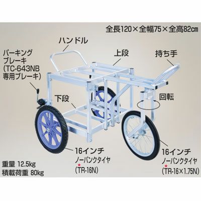 ハラックス 果樹収穫台車 タナッコ TC-643NB | アグリズ