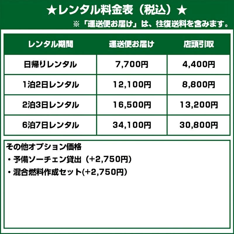 オートプレイ 送料 ゼノア エンジンチェンソー GZ3700EZ-25P16（レンタル） | アグリズ