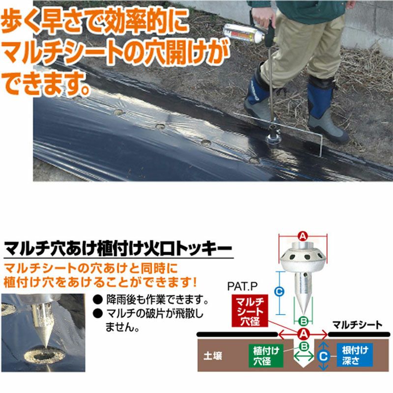 新富士バーナー マルチバーナーDX 本体+穴あけ植付け火口トッキー